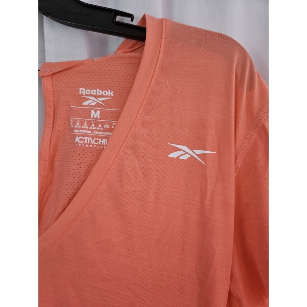 Reebok Women's Size Medium Coral Training Tops Shirt Gym Workout NEW - Picture 2 of 6